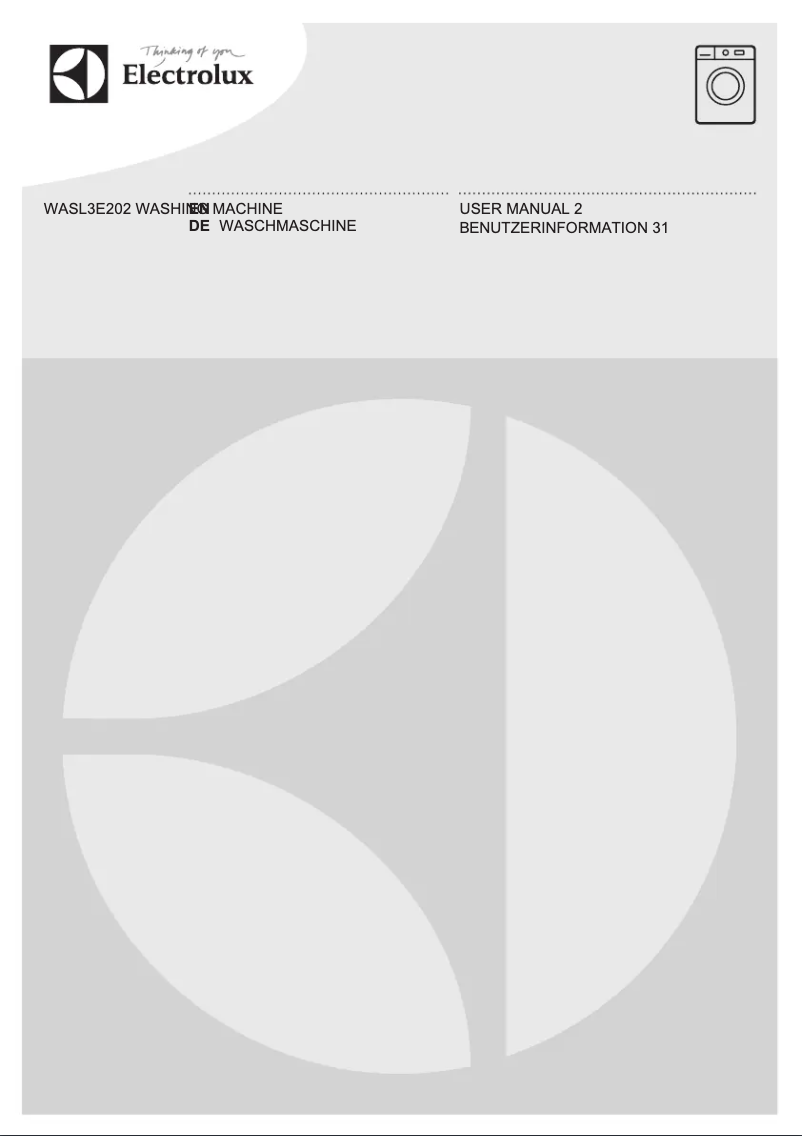 Image de la première page du manuel de l'appareil WASL3E202