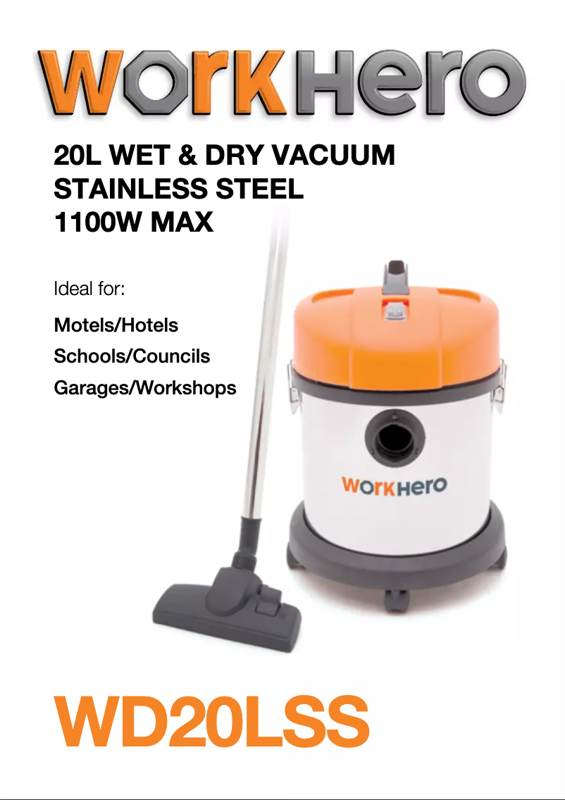 Image de la première page du manuel de l'appareil WD20LSS