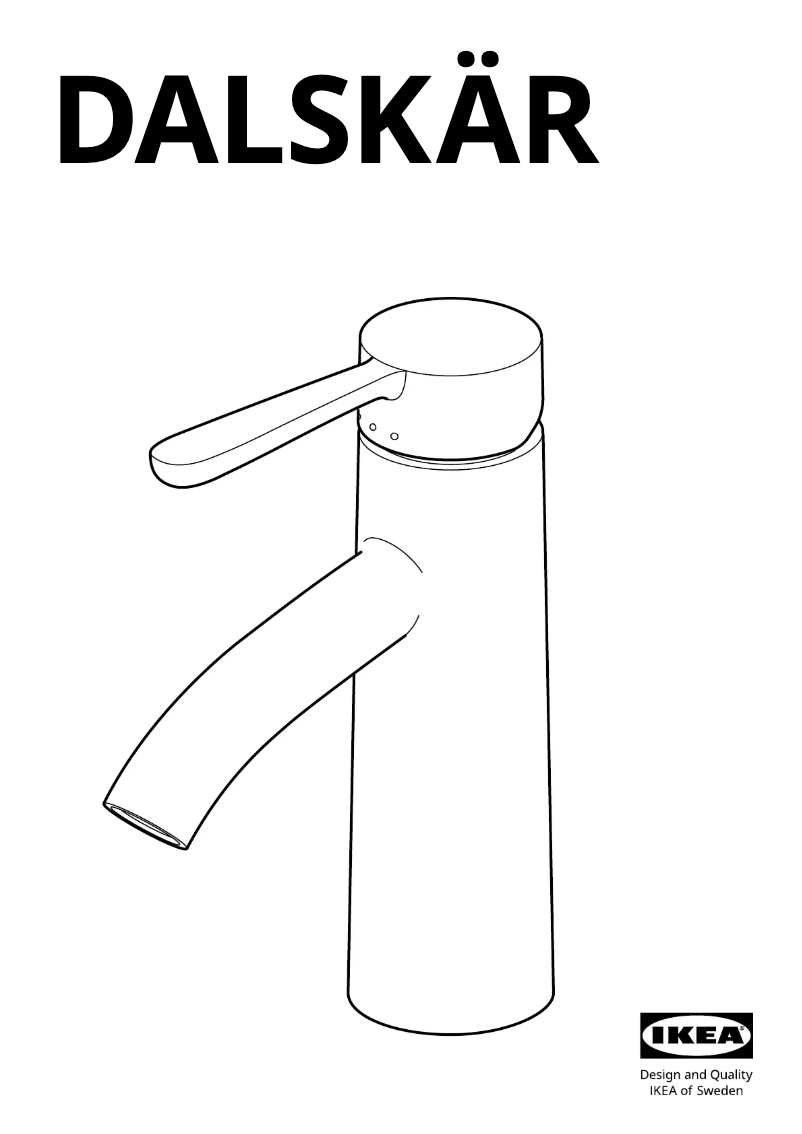 Page 1 de la notice Manuel utilisateur Ikea DALSKÄR 505.325.34