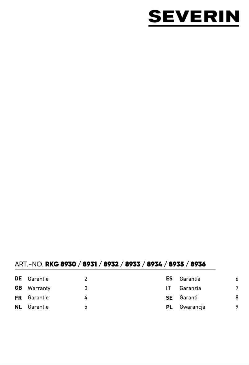 First page image of the manual for RKG 8932