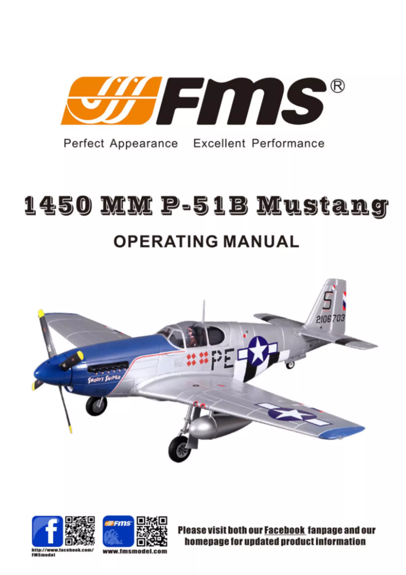 Page 1 de la notice Manuel utilisateur FMS P-51B Mustang