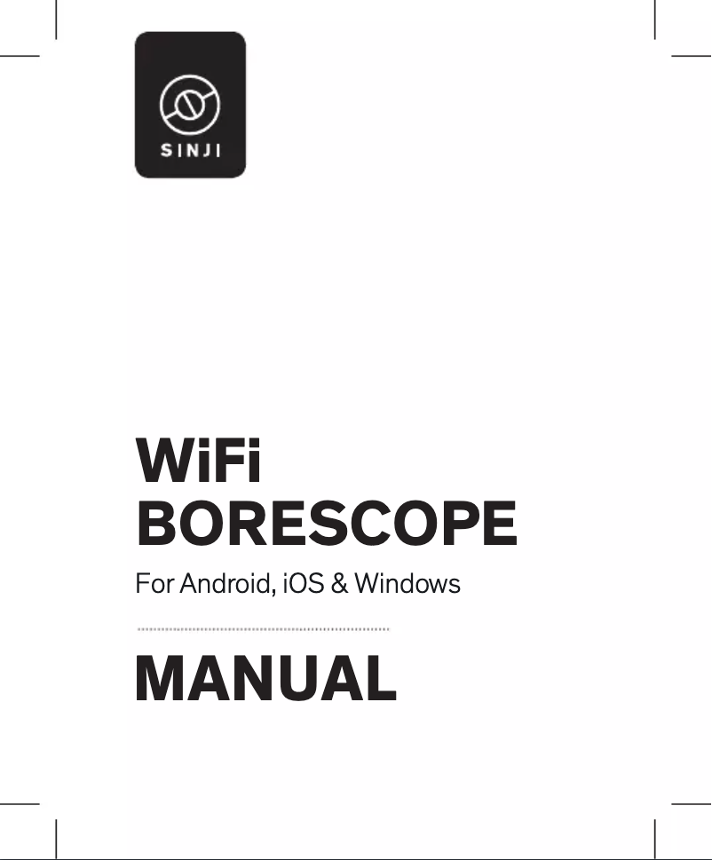 Page 1 de la notice Manuel utilisateur Sinji Wifi Borescope