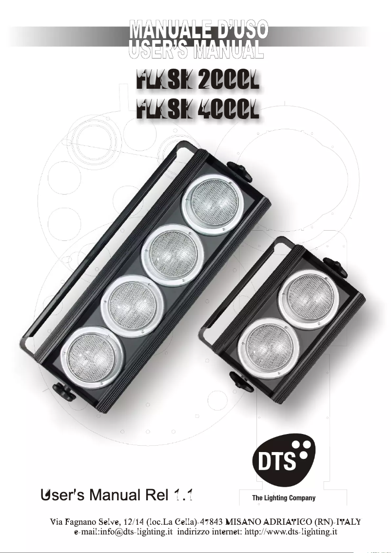 Page 1 de la notice Manuel utilisateur DTS FLASH 2000L