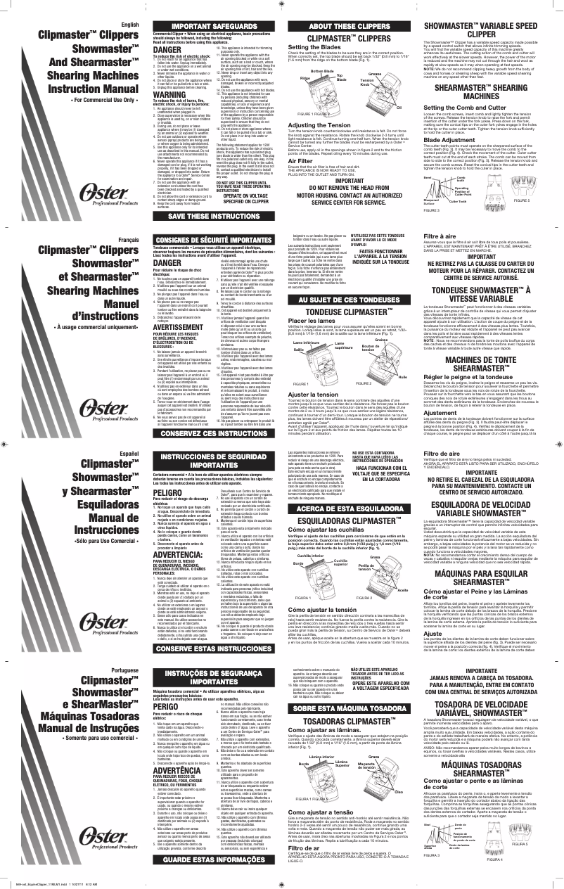 Image de la première page du manuel de l'appareil ShowMaster