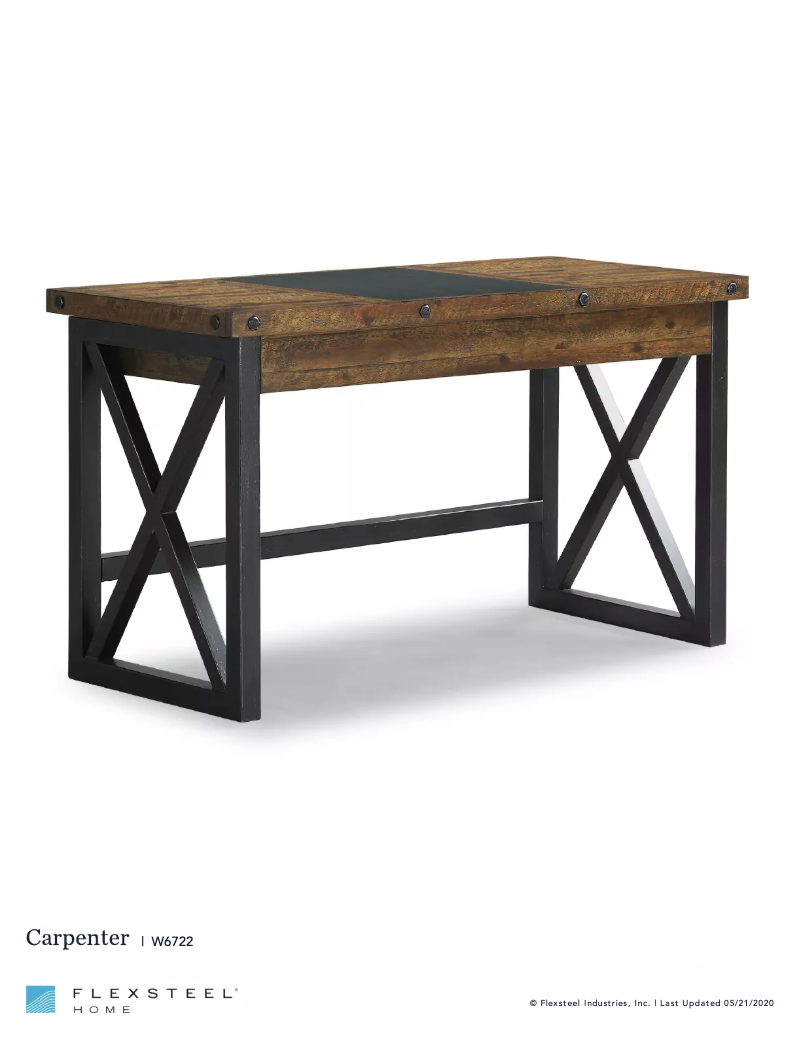 Page 1 de la notice Manuel utilisateur Flexsteel Carpenter W6722-733