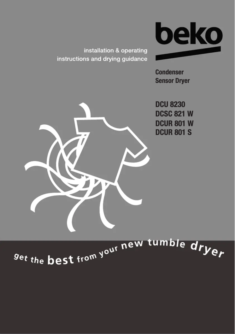Page 1 de la notice Manuel utilisateur Beko DCUR 801