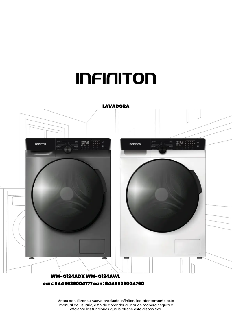 Image de la première page du manuel de l'appareil WM-G124ADX