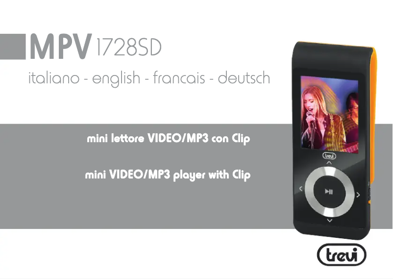 Image de la première page du manuel de l'appareil MPV 1728 SD