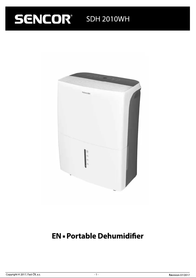 Image de la première page du manuel de l'appareil SDH 2010WH