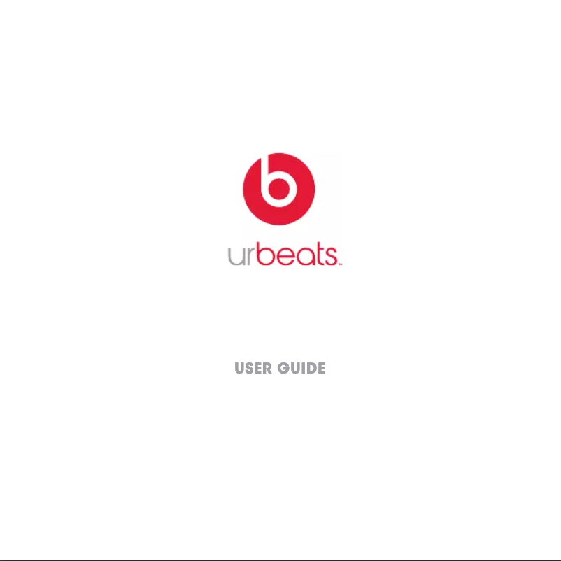 Image de la première page du manuel de l'appareil urBeats3