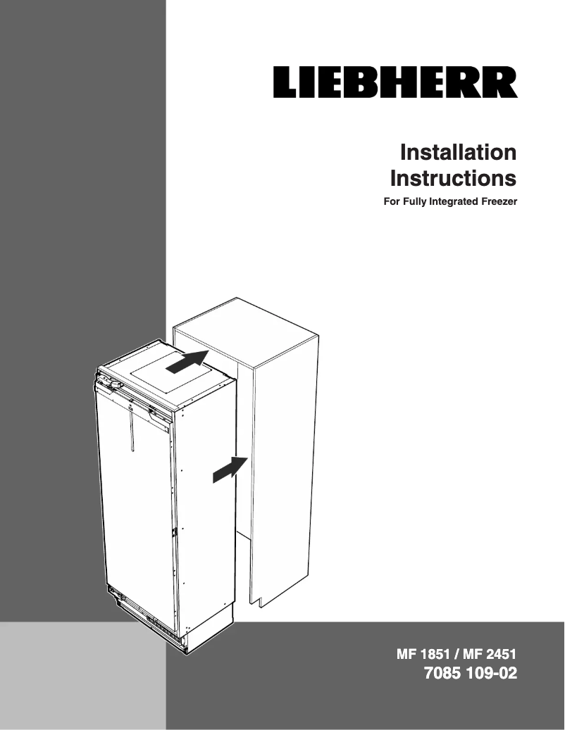 Page n°1 - Guide d'installation Liebherr LIREFR9