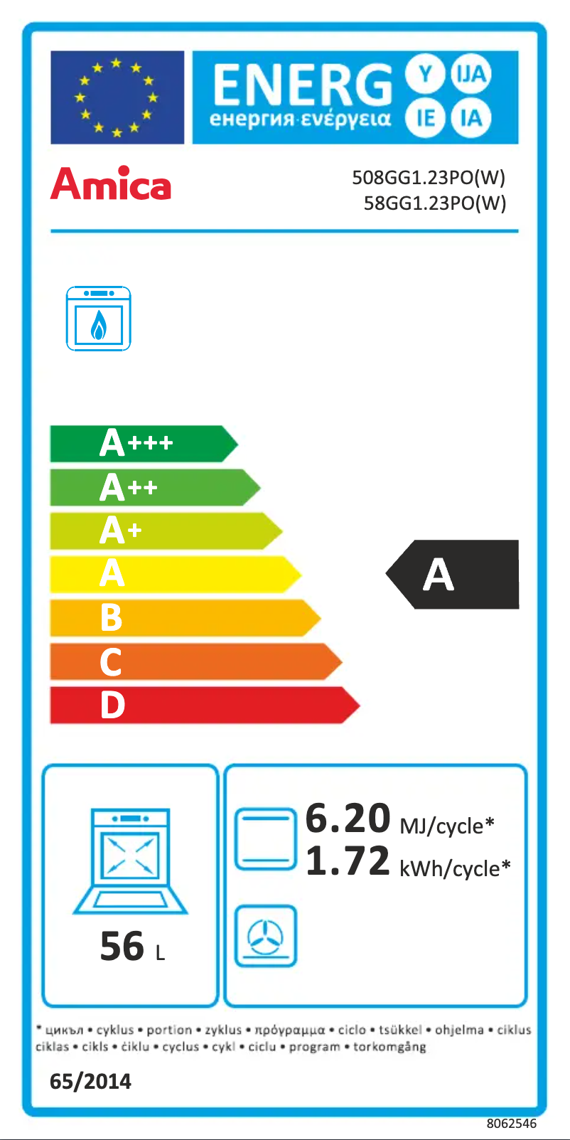 Image de la première page du manuel de l'appareil 58GG1.23PO(W)