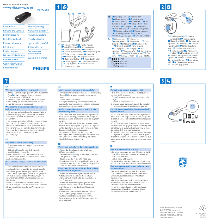 Page n°1 - Mode d'emploi Philips DLP3602U