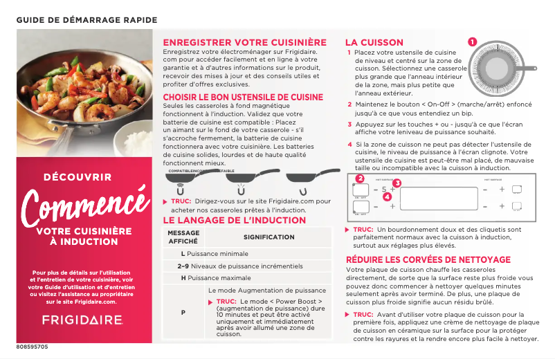 Page n°1 - Manuel utilisateur Frigidaire FGIF3036TD