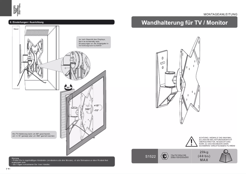Page n°1 - Manuel utilisateur Ricoo S1522