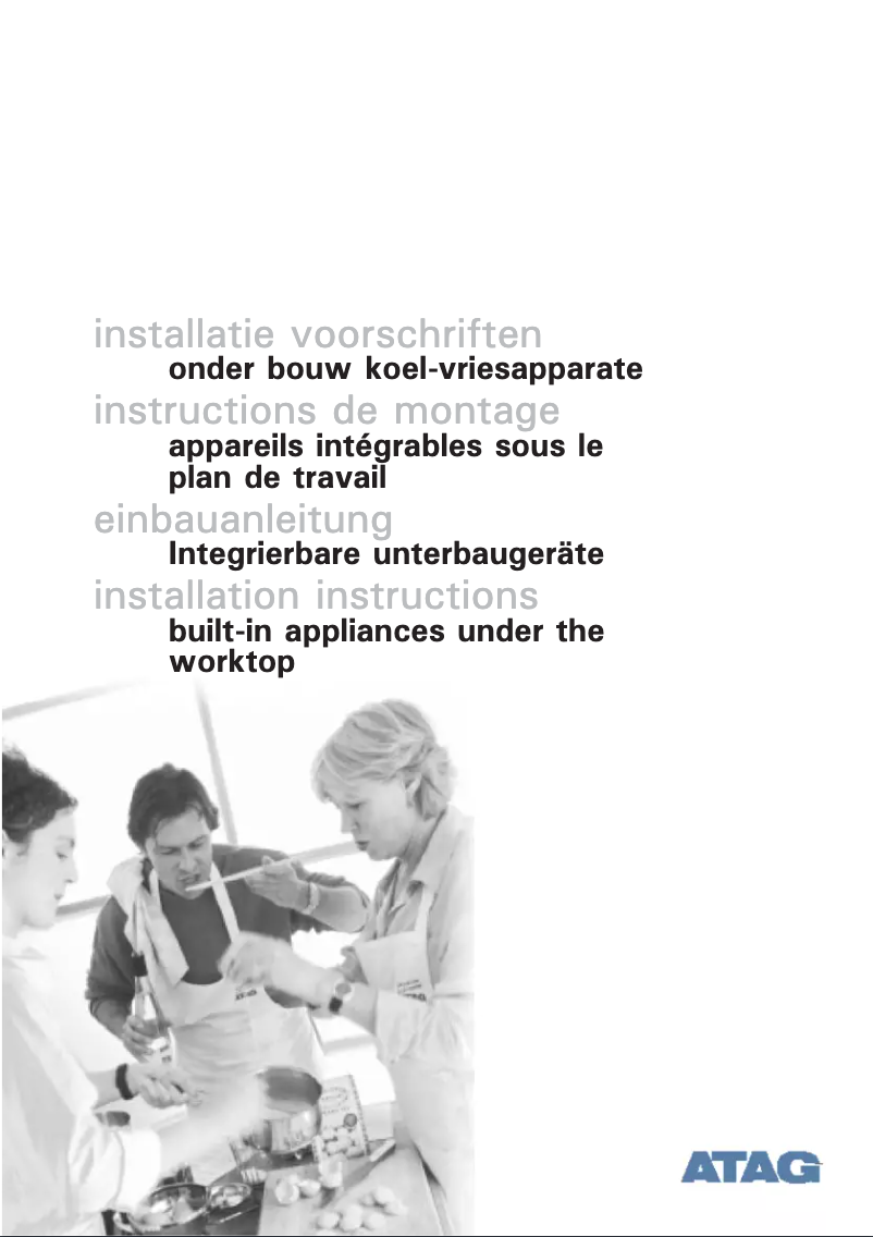 Page 1 de la notice Manuel utilisateur Atag KU1090B