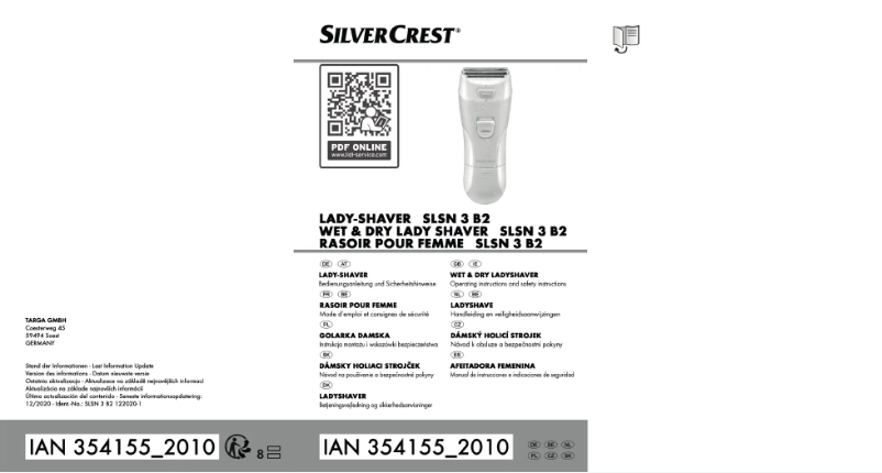 Page 1 de la notice Manuel utilisateur SilverCrest SLSN 3 B2