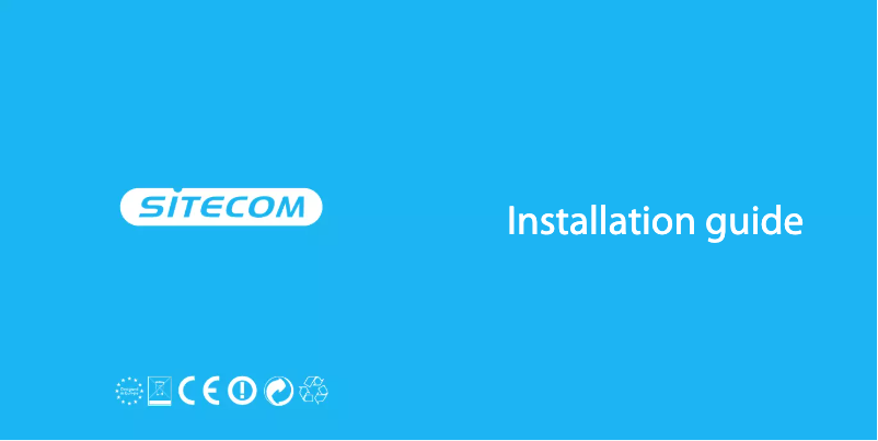 Page n°1 - Manuel utilisateur Sitecom WLE-1000INT