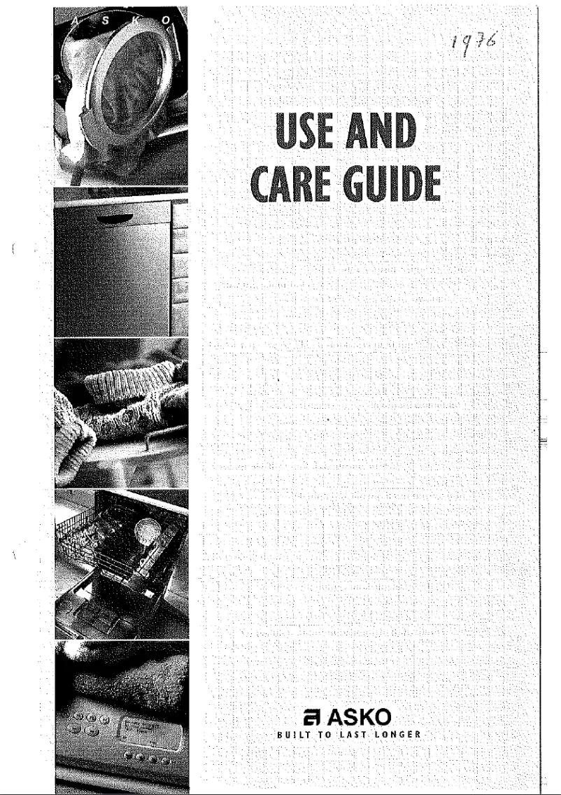 Page n°1 - Manuel utilisateur Asko D1976