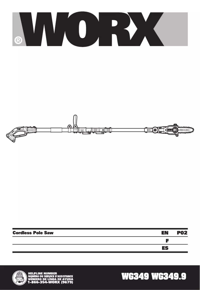 Page n°1 - Manuel utilisateur Worx WG349.9