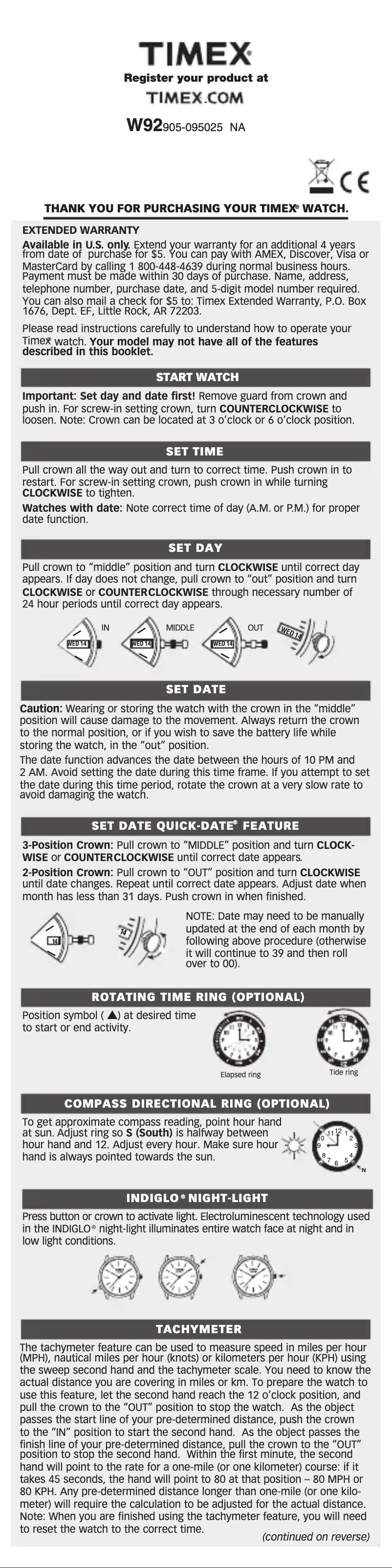 Page 1 de la notice Manuel utilisateur Timex Women's Sport Aluminum Top Ring T2P019