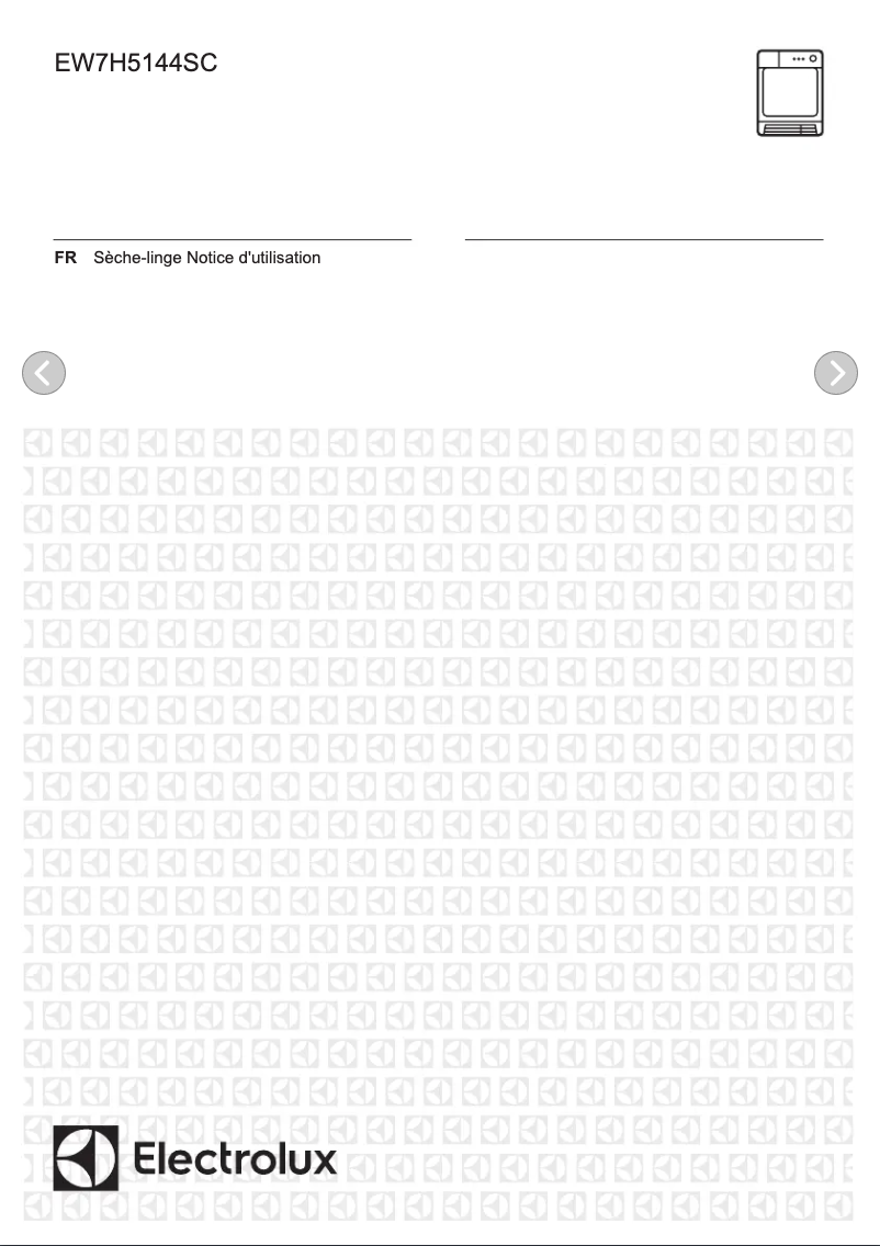 Page 1 de la notice Manuel utilisateur Electrolux EW7H5144SC