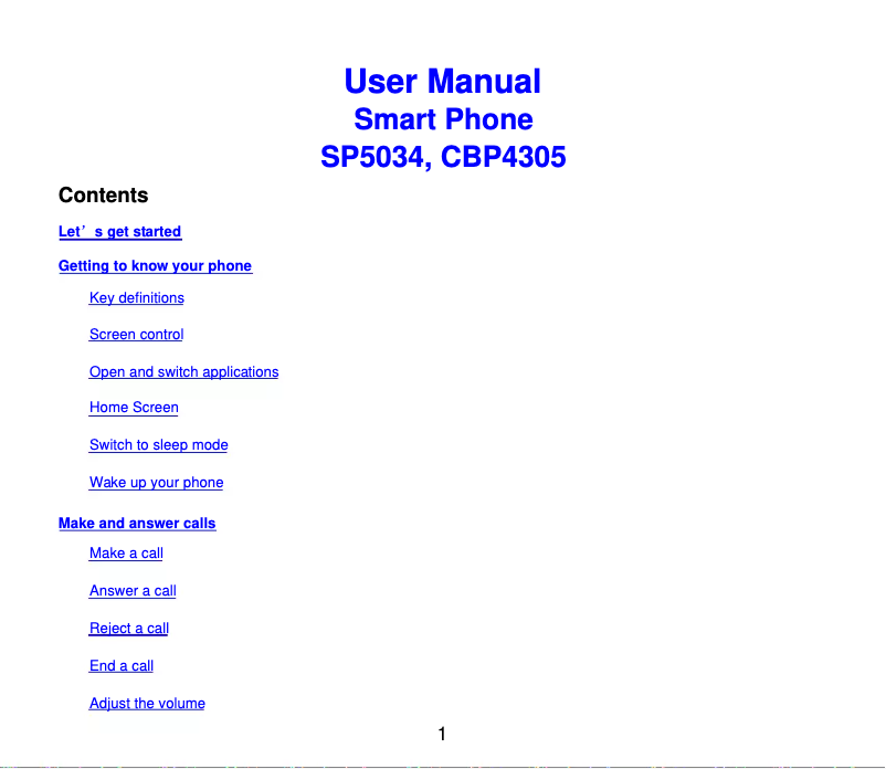 Page n°1 - Manuel utilisateur Doogee Titan 2