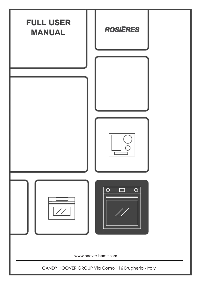 Page n°1 - Manuel utilisateur Rosieres RO6 S5TB3YTB