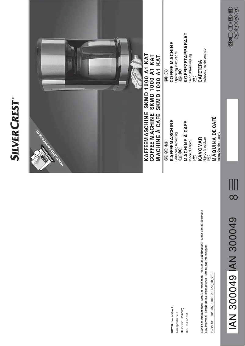 Page 1 de la notice Manuel utilisateur SilverCrest IAN 300049