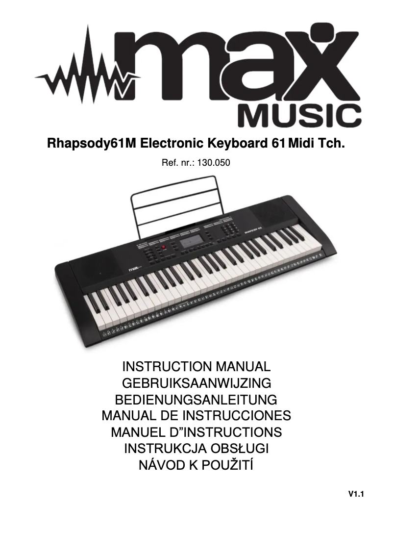 Page n°1 - Manuel utilisateur MAX Rhapsody61M