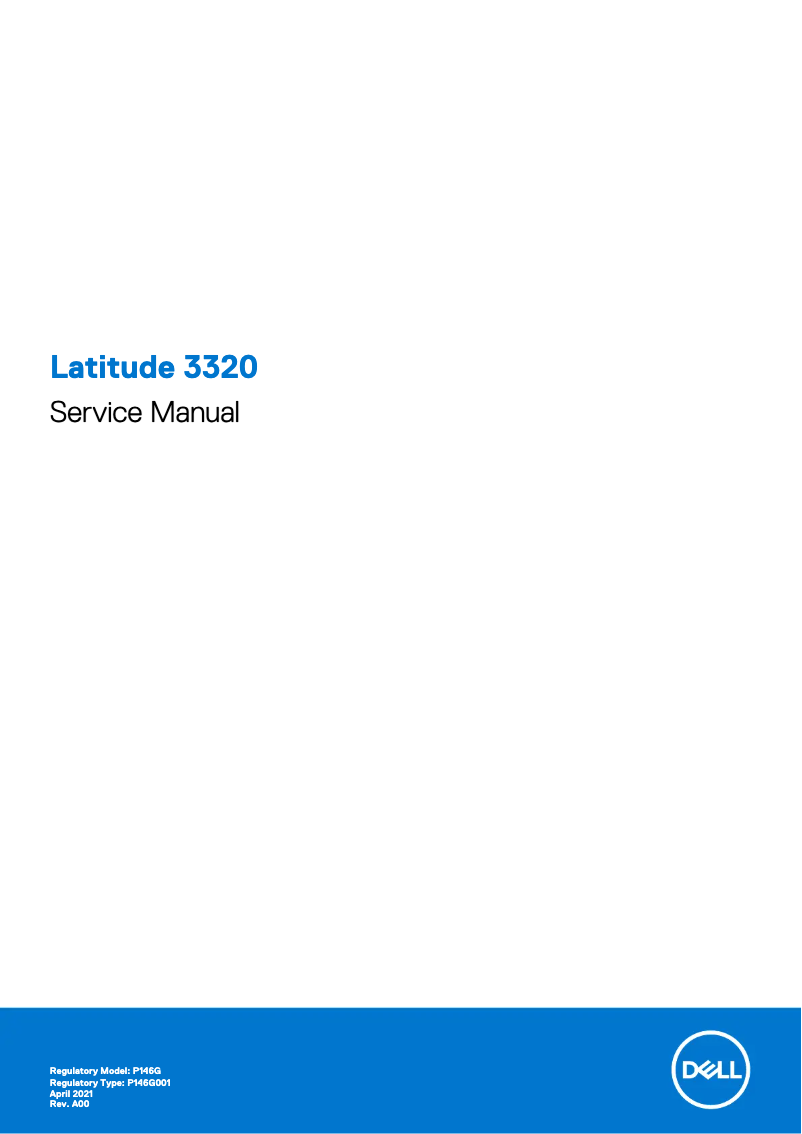 Image de la première page du manuel de l'appareil Latitude 3320