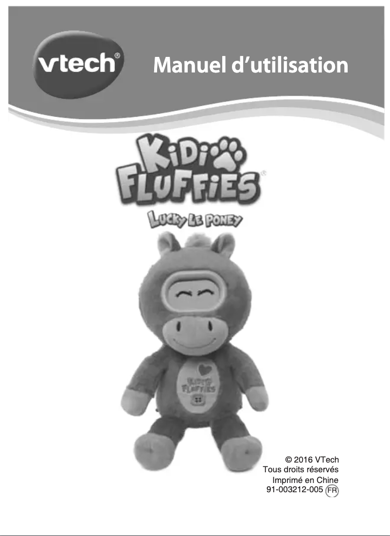 Page n°1 - Manuel utilisateur Vtech Lucky (poney)