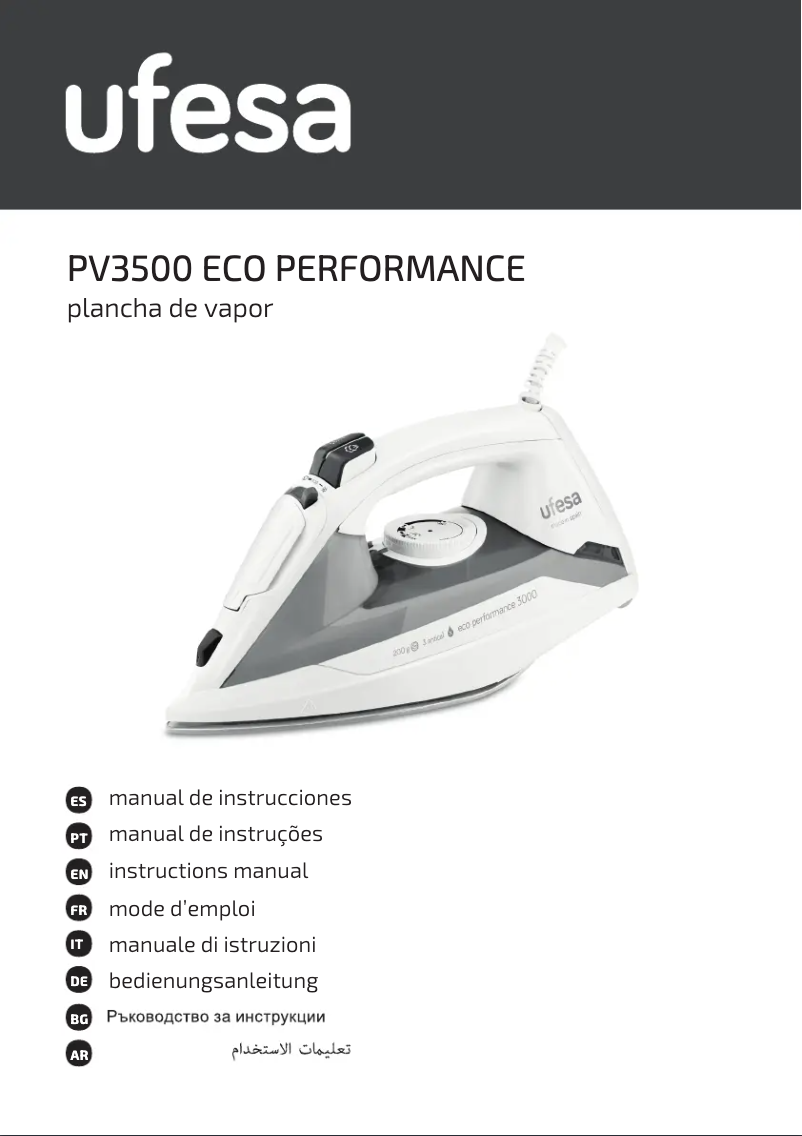 Page 1 de la notice Manuel utilisateur Ufesa ECO PV3500