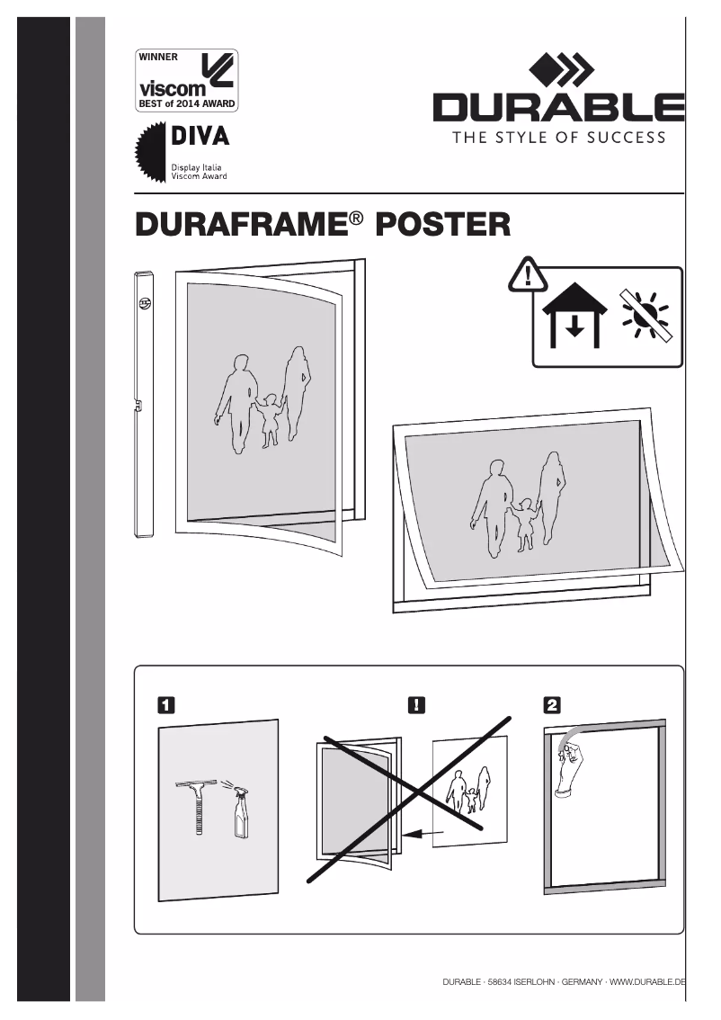 Page 1 de la notice Manuel utilisateur Durable DURAFRAME POSTER