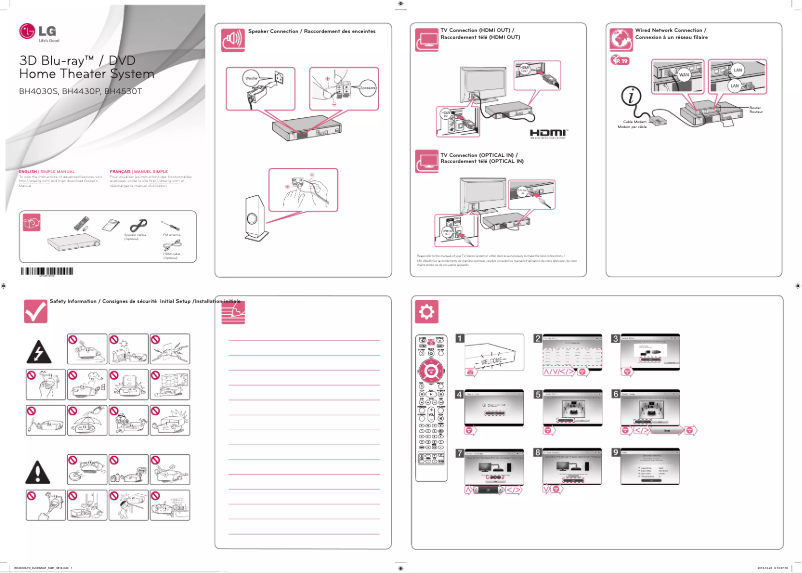 Image de la première page du manuel de l'appareil BH4530T