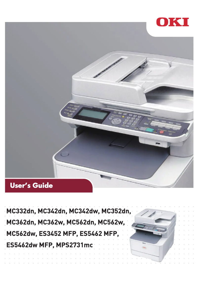 Page n°1 - Manuel utilisateur OKI ES5462 MFP