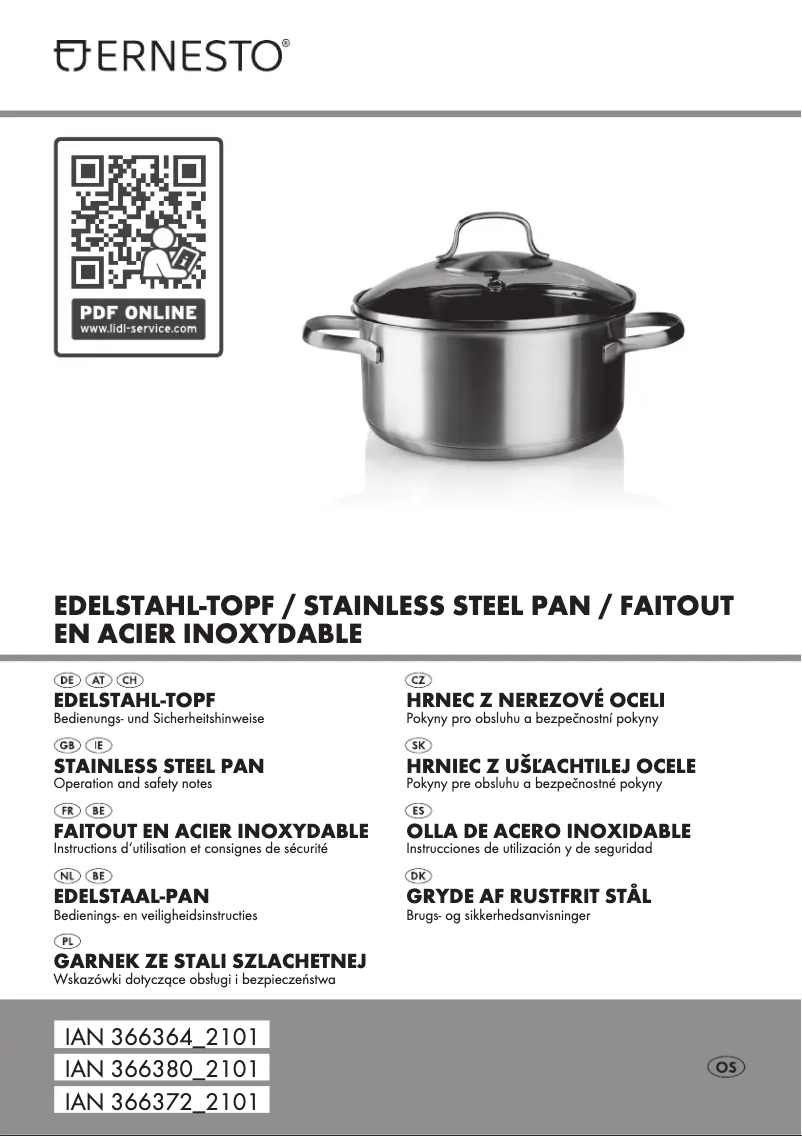 Page n°1 - Manuel utilisateur Ernesto HG06436