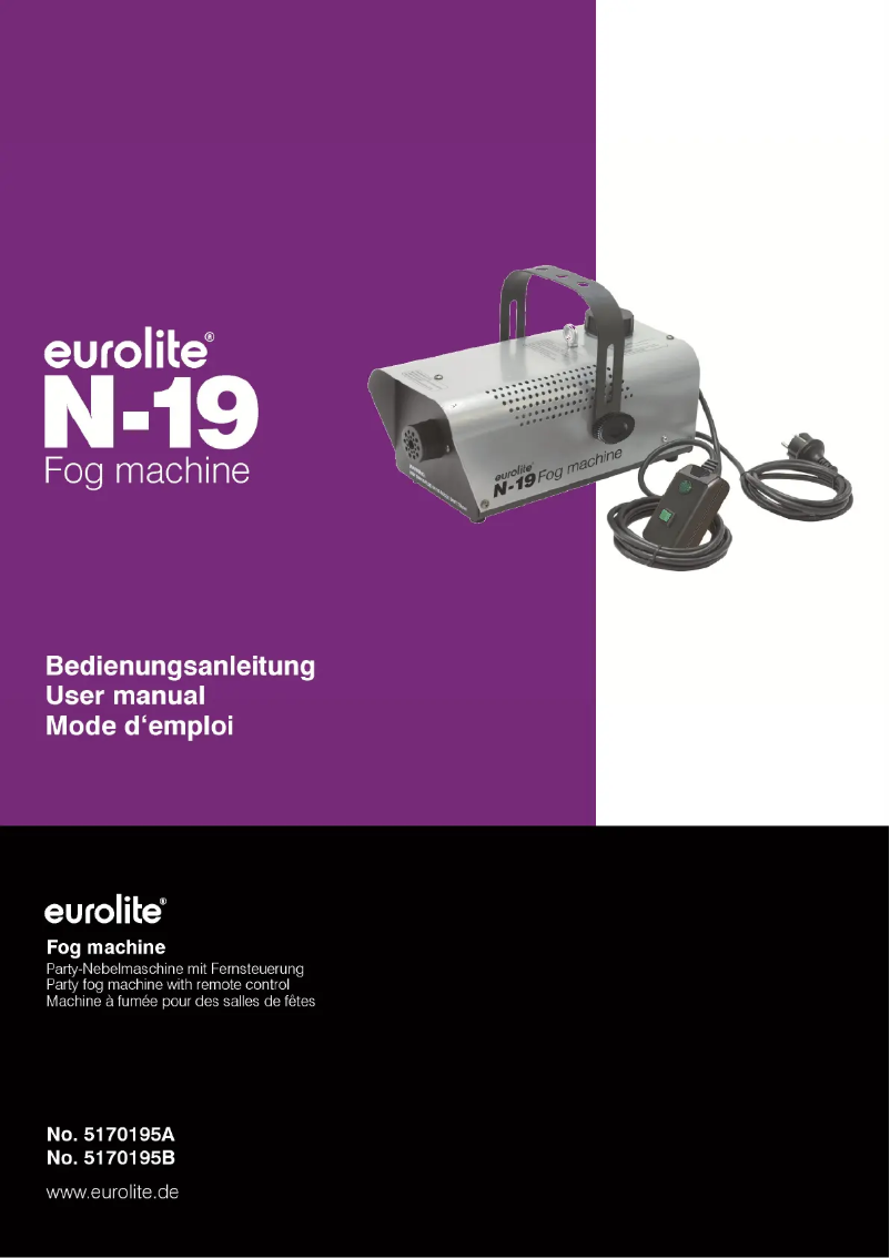 Imagen de la primera página del manual del dispositivo N-19