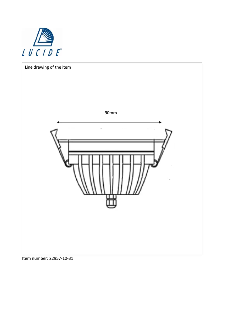 Page n°1 - Manuel utilisateur Lucide Cimic 22957/10/31