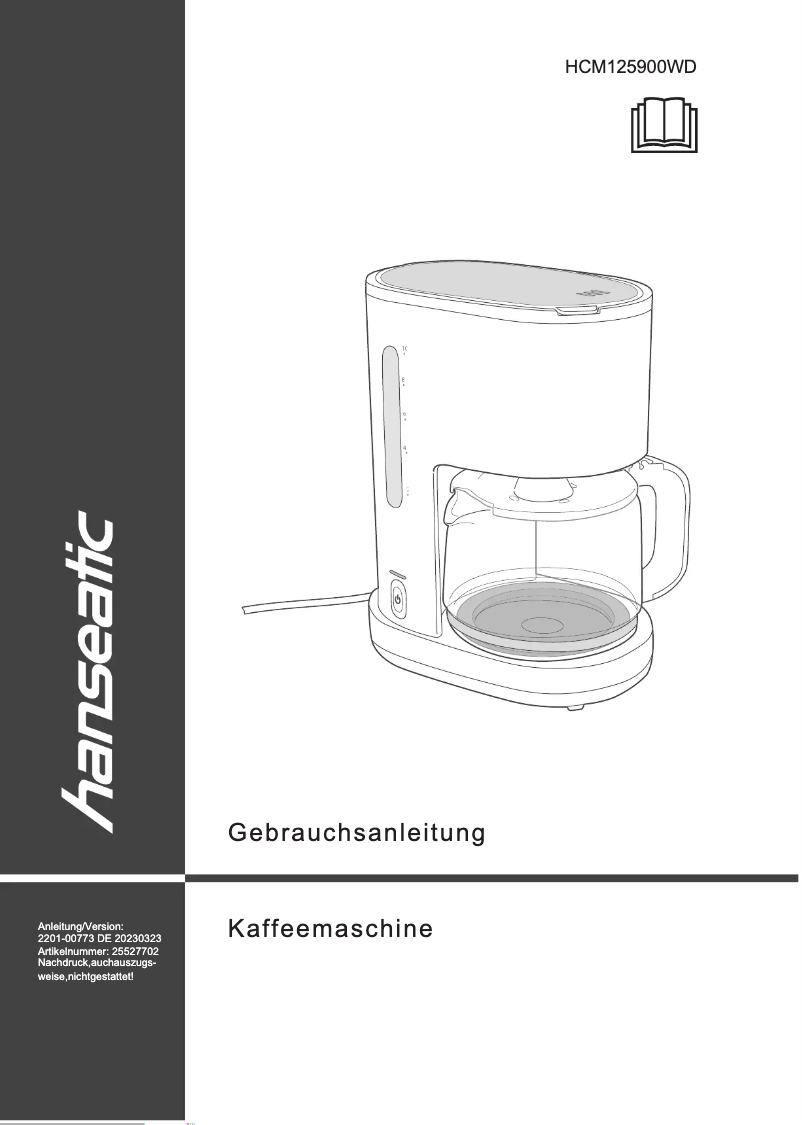 Page n°1 - Manuel utilisateur Hanseatic HCM125900WD