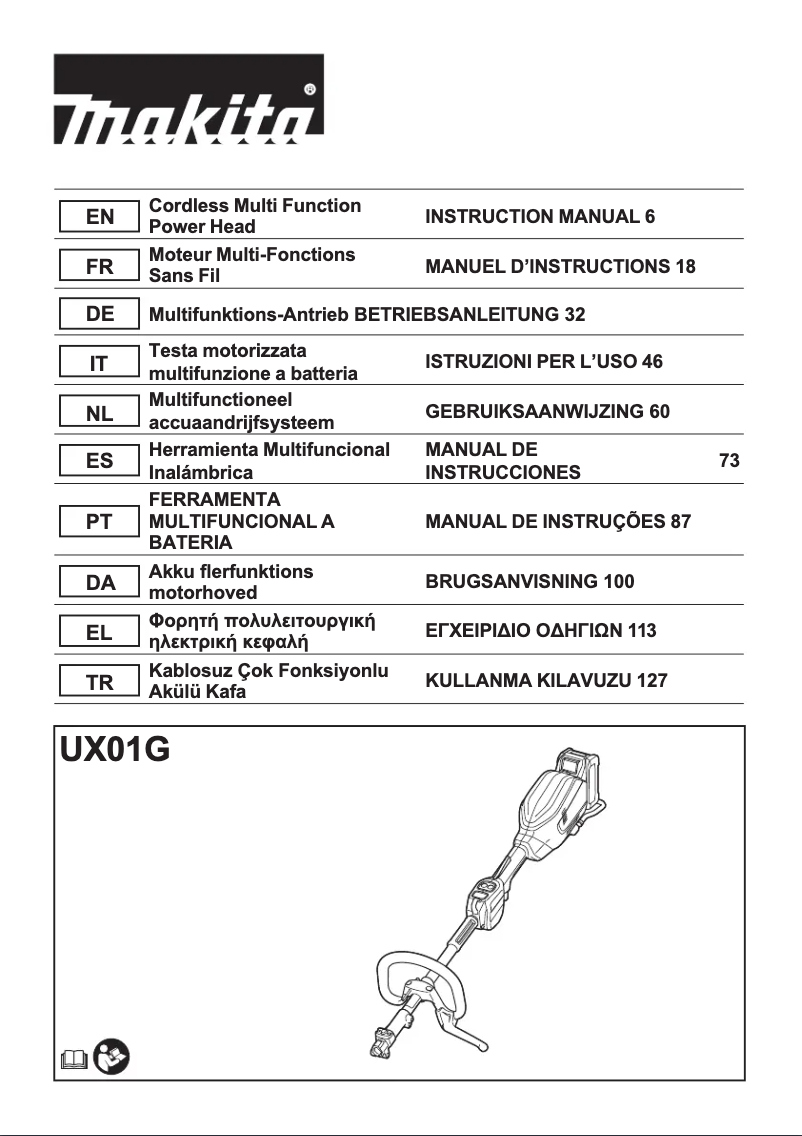 Page n°1 - Fiche technique Makita UX01GD201