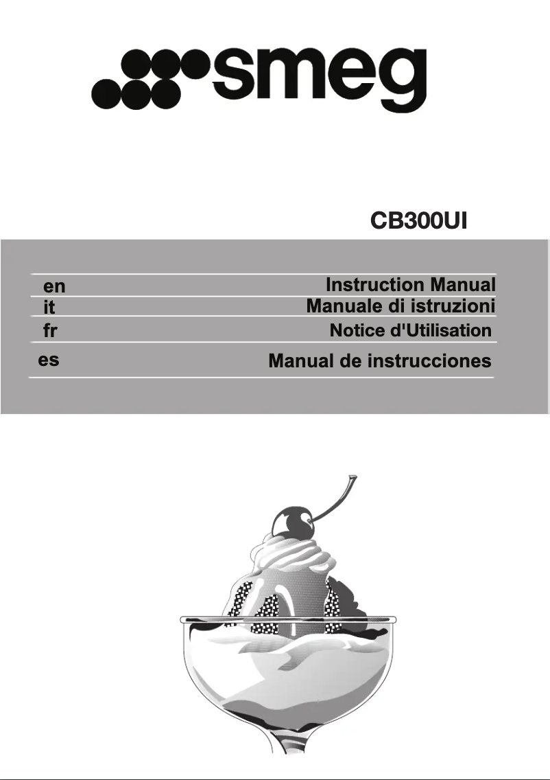 Image de la première page du manuel de l'appareil CB300UI