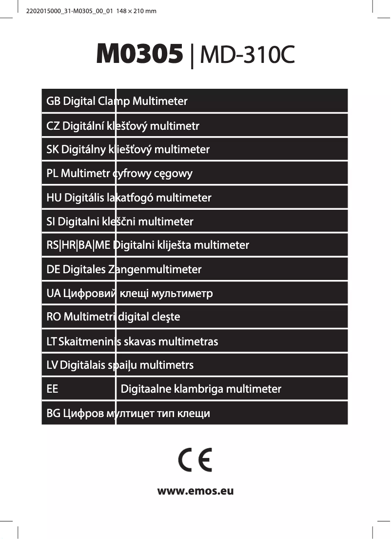 Página 1 del manual Manual de usuario Emos M0305