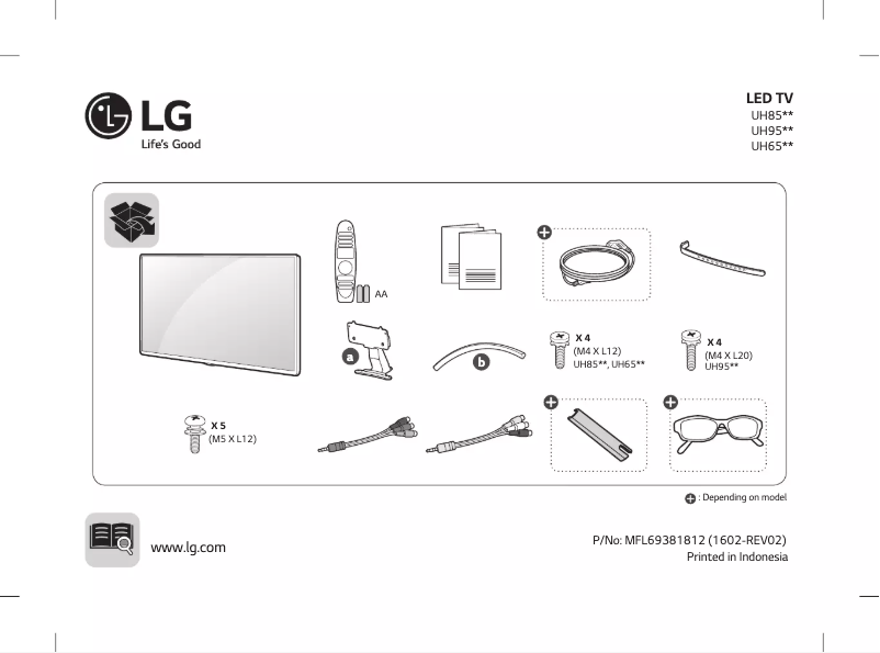 Image de la première page du manuel de l'appareil 75UH6560