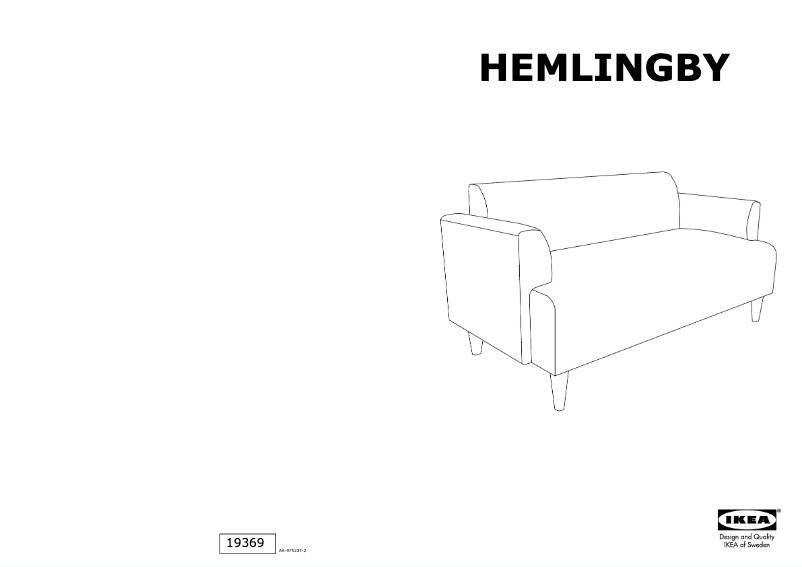 Page 1 de la notice Manuel utilisateur Ikea HEMLINGBY 704.343.68