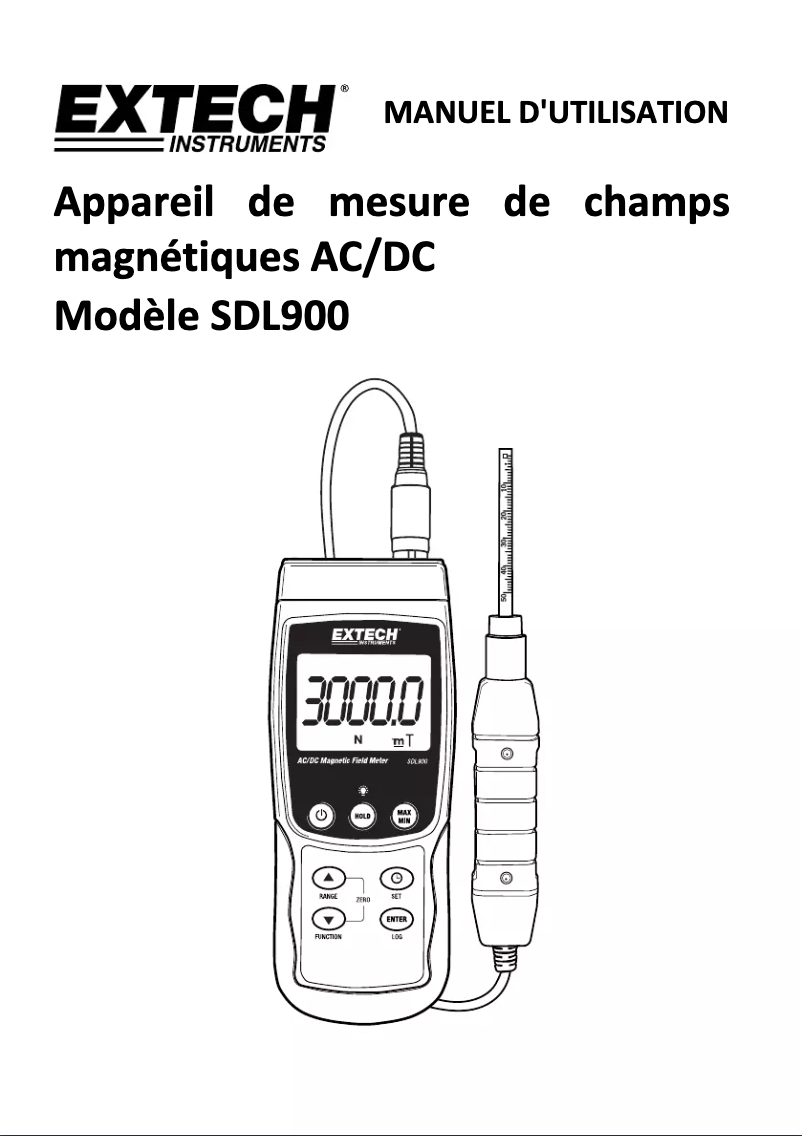 Image de la première page du manuel de l'appareil SDL900