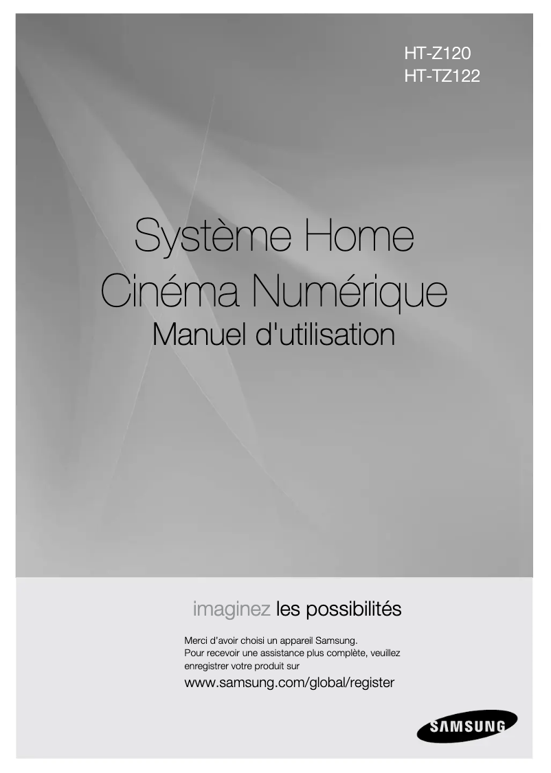 Page n°1 - Manuel utilisateur Samsung HT-Z120