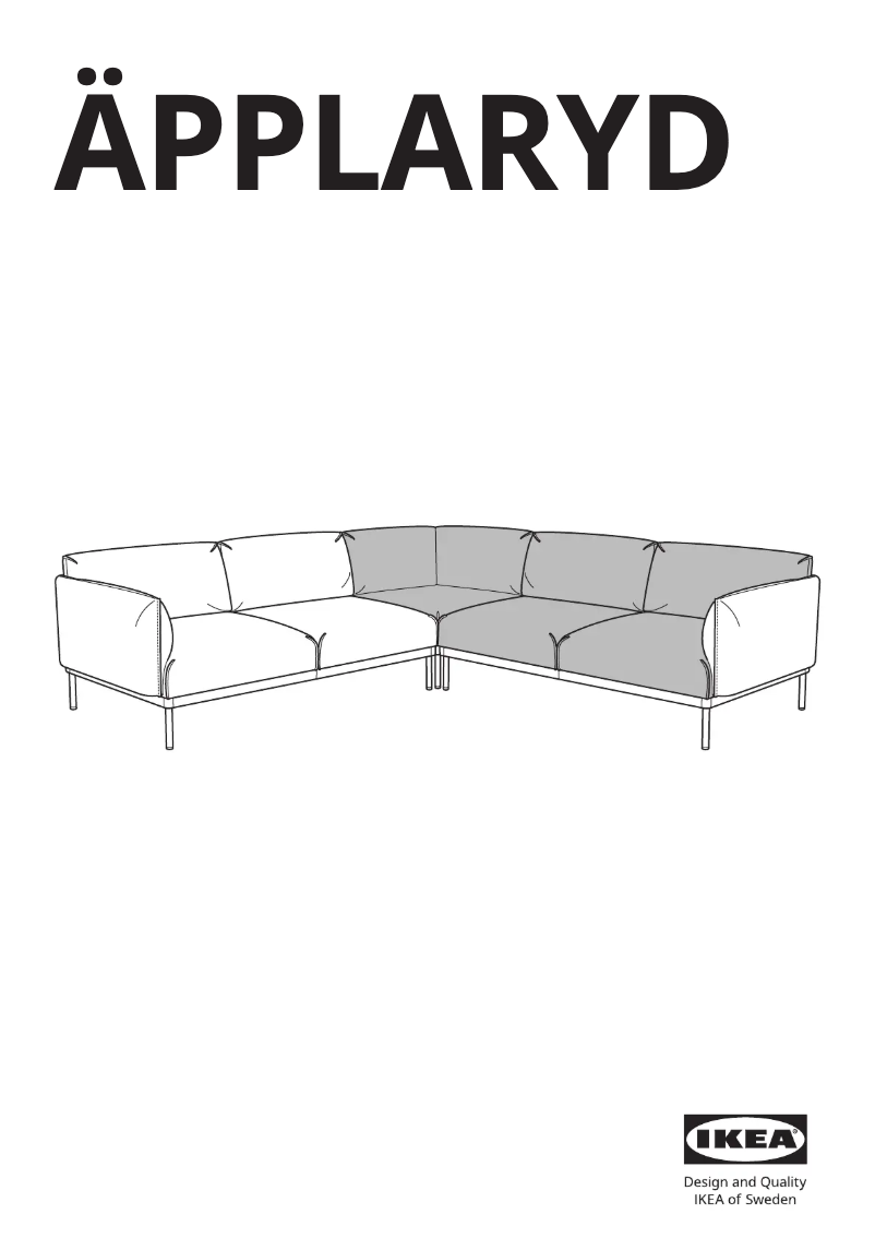 Image de la première page du manuel de l'appareil ÄPPLARYD 205.062.73