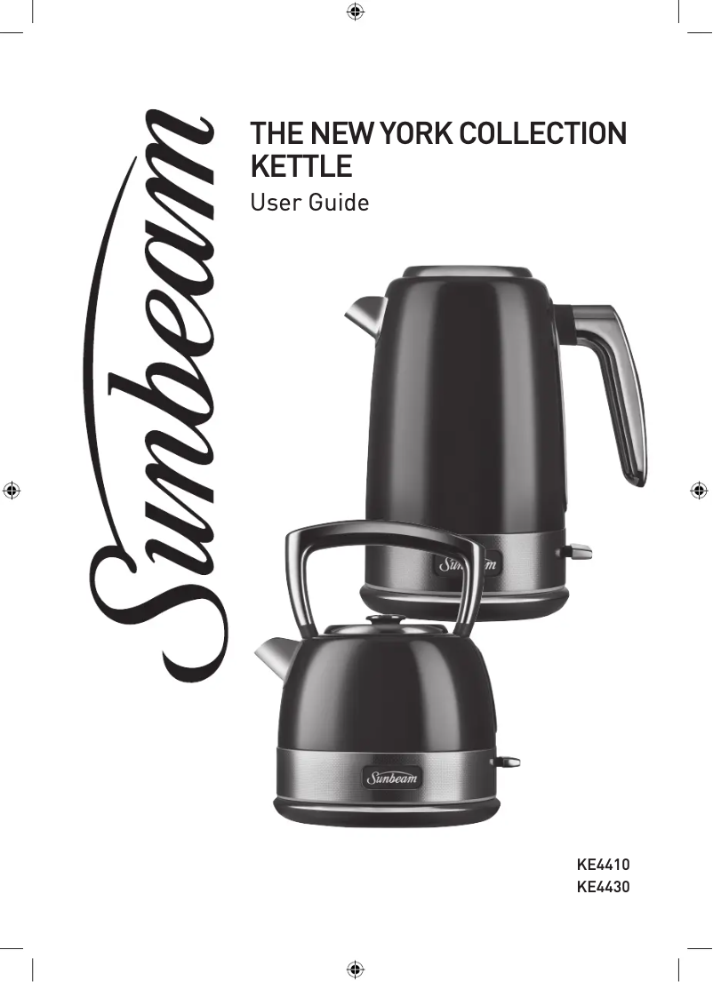 Page n°1 - Manuel utilisateur Sunbeam KE4410WG