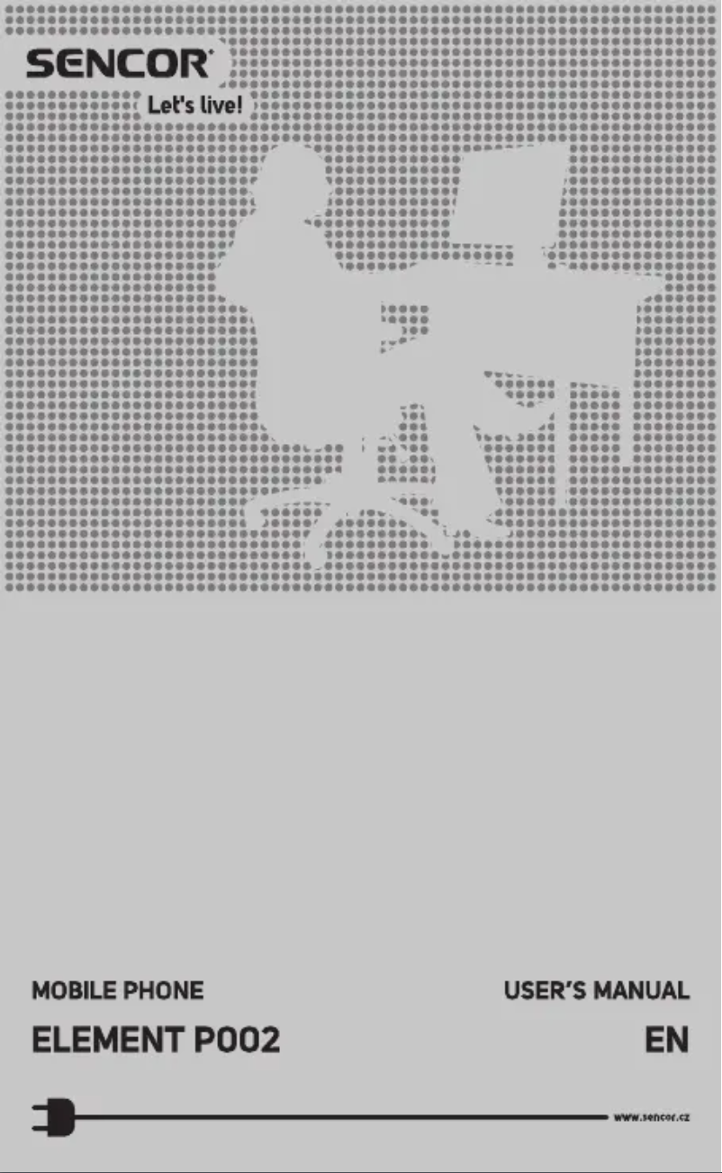 Page n°1 - Manuel utilisateur Sencor Element P002